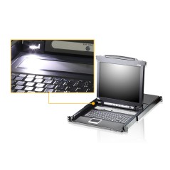 Aten 8 Port 19" LCD KVMP Switch - High-Performance, Reliable & Compact (CL5708N-ATA-2XK06A1G)